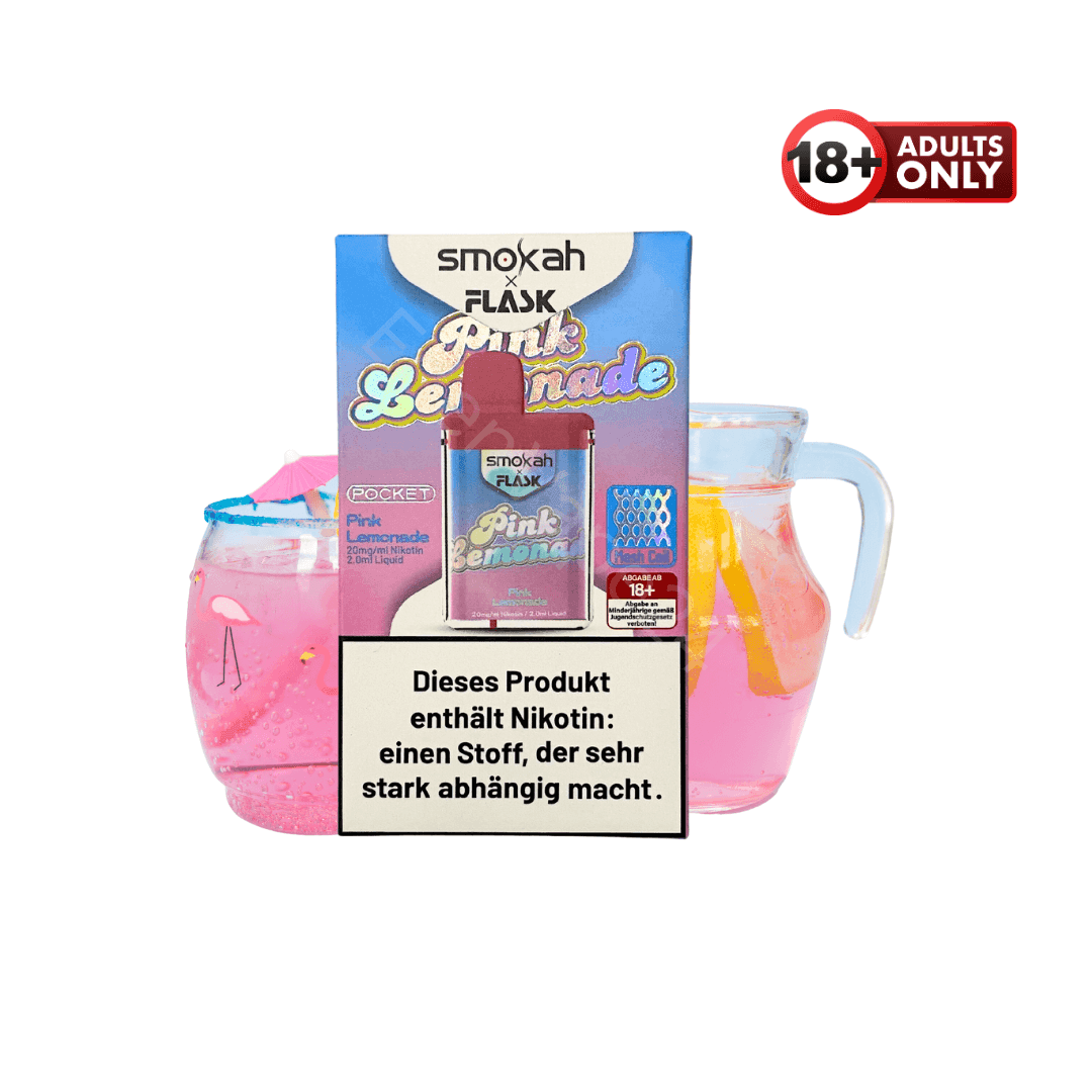 Smokah X Flask Pocket - Pink Lemonade - EdenVape24